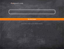 Tablet Screenshot of dumpsert.com